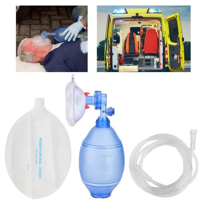 Kit de sac de respiration de réanimateur manuel d'auto-assistance en  PVC-outil d'appareil respiratoire simple - Cdiscount Santé - Mieux vivre