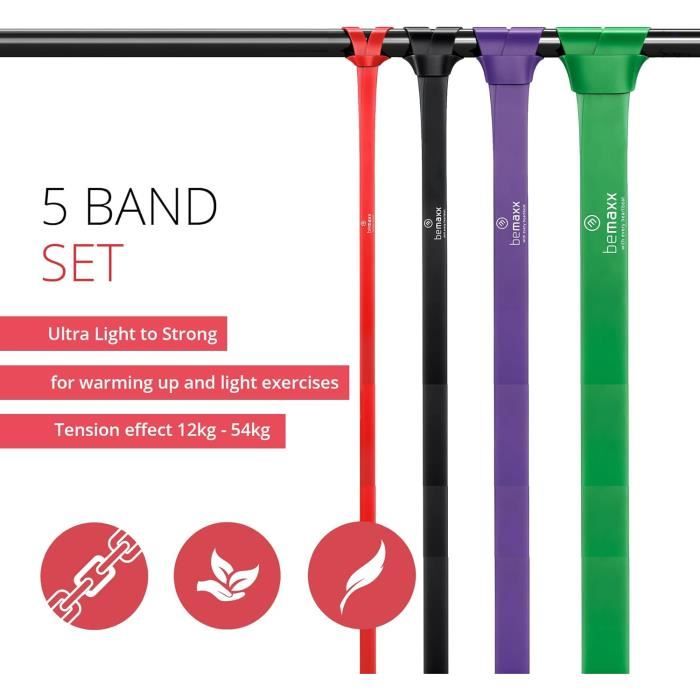 Bande Résistance Musculation 4 Tubes Avec Pédale – Élastique Sport Maison Pour Abdominaux Et Full Body