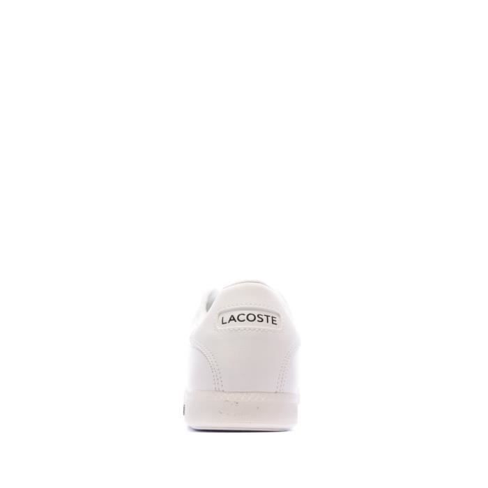 Baskets Blanches Homme Lacoste Graduate Blanc Cdiscount Chaussures