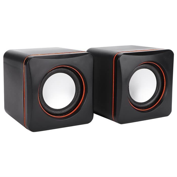 Mini Haut-Parleur USB Operitacx - Enceinte Portable Compacte Pour PC, Bureau Et Voyage - Noir