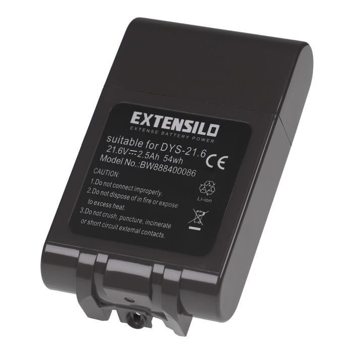 EXTENSILO Batterie compatible avec Dyson DC31 Animal, DC34, DC35