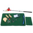 HAPPY-Jouet de jeu de golf Kit de Jeu de Mini Golf Intérieur Jouet de Golf avec Coussin Putter Balle Chaises pour Enfants-3