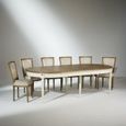 Table en bois certifié FSC® blanc - ROBIN DES BOIS - FLORENCE - Ovale - Extensible - 12 personnes-3