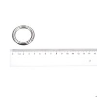 Sourcing Map Anneaux Soudés Inox 316 - 25mm ID 4mm Épais Lot De 4pcs