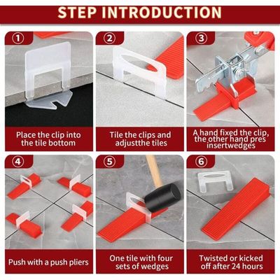 Pince à Cils – Système De Nivellement De Carrelage QEP – 88 Pièces Rouges, Partie A, 1/8 Pouce