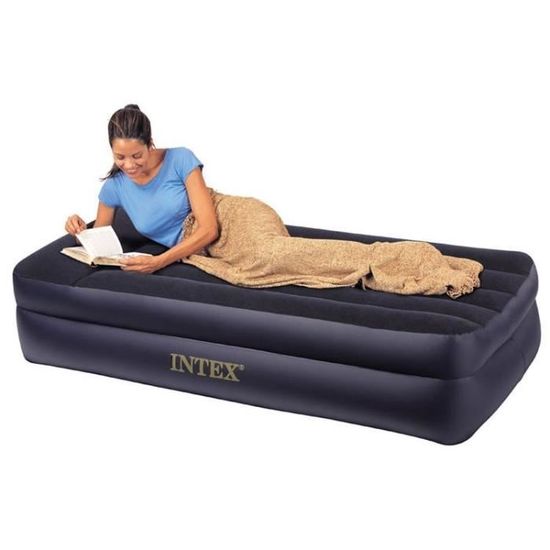 Matelas Gonflable Intex Simple Sureleve Avec Pompe Electrique Integree Cdiscount Maison