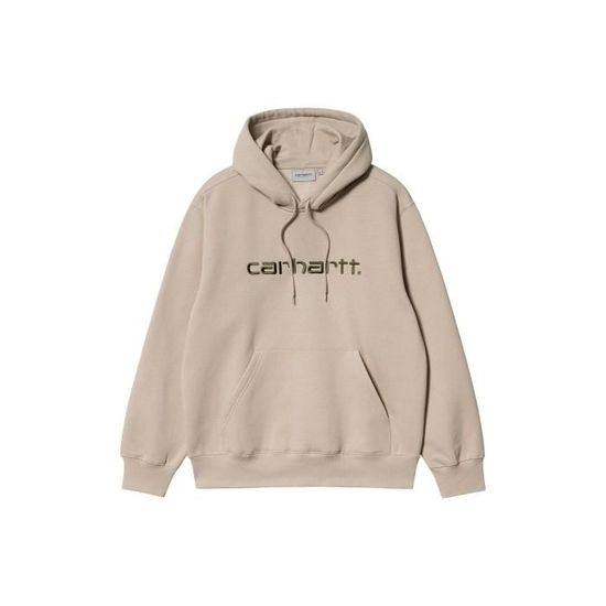 Sweat Carhartt Basic Hood Logo Beige Homme Beige Cdiscount Pret a Porter