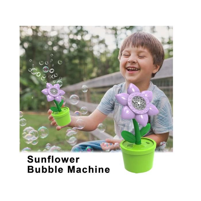 Kid-Friendly Automatic Sunflower Bubble Machine - Lemon8