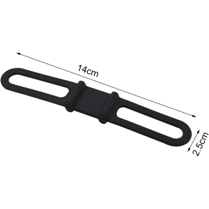 Lot De 20 Bandes Silicone Élastiques Pour Vélo - Fixation Phares VTT Course - Grand Et Petit Modèle