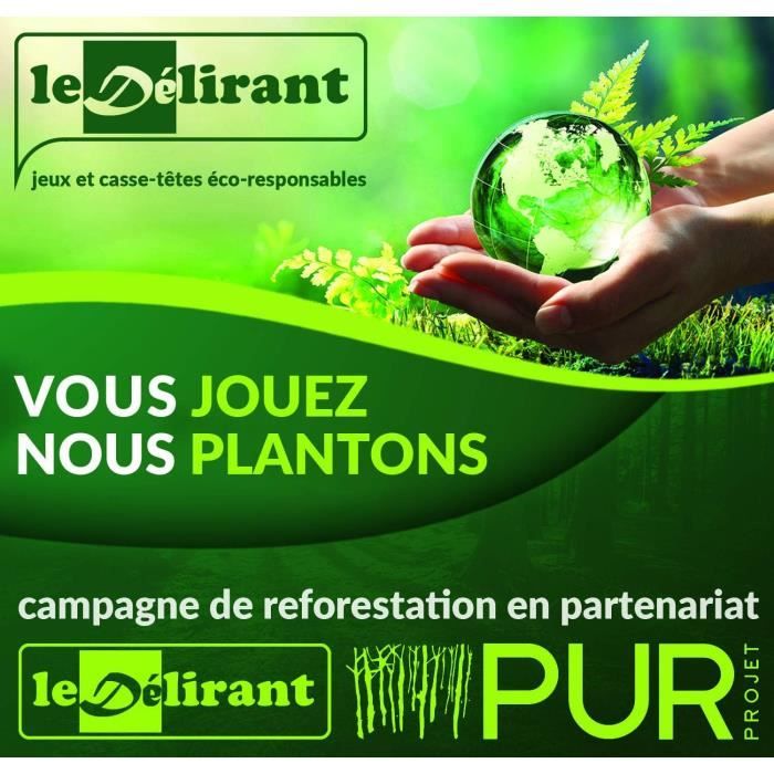 Boîte Secrète Casse-tête En Bois – Dès 7 Ans – Difficulté 2/6 – Marque Française Le Délirant, Solution Illustrée Incluse