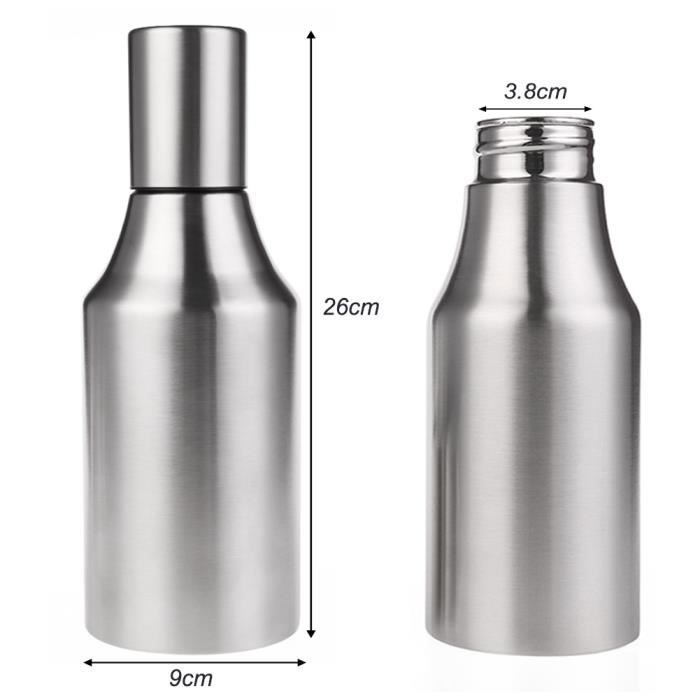 Distributeur D'Huile D'Olive 1000ml En Acier Inoxydable - Bec Verseur Sans Goutte
