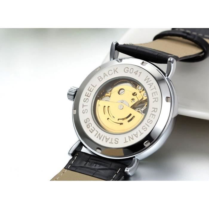 Montre Earnshaw Bracelet Cuir Marron Chiffre Romain