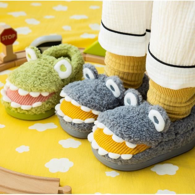 Chaussons Bébé,Animaux Slippers,Chaussons Enfants Dinosaure