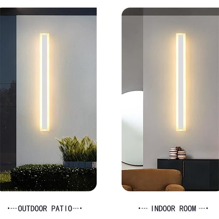 HMAKGG Blanc Dimmable Terrasse Applique Murale LED Interieur avec