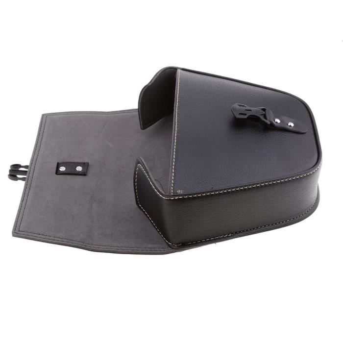 RZAHUAHU Lot de 2 sacs de selle de moto en EVA imperméable pour cadre de vélo, sac de rangement latéral pour moto, sac de rangement à suspendre, tube de selle, accessoires de