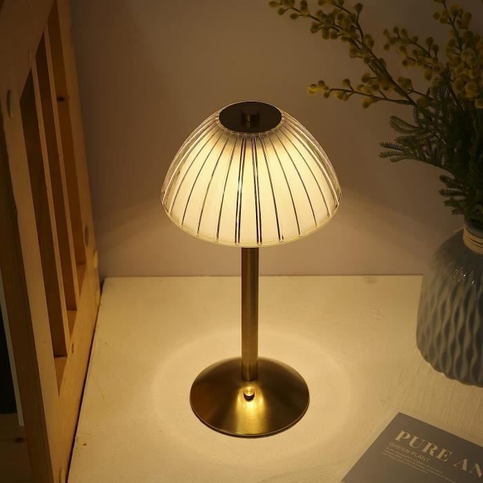 Lampe de table sans fil USB rechargeable LED avec contrôle tactile Dimmable  3 couleurs de lumière Lampe de chevet Lampe de lecture - Cdiscount Maison