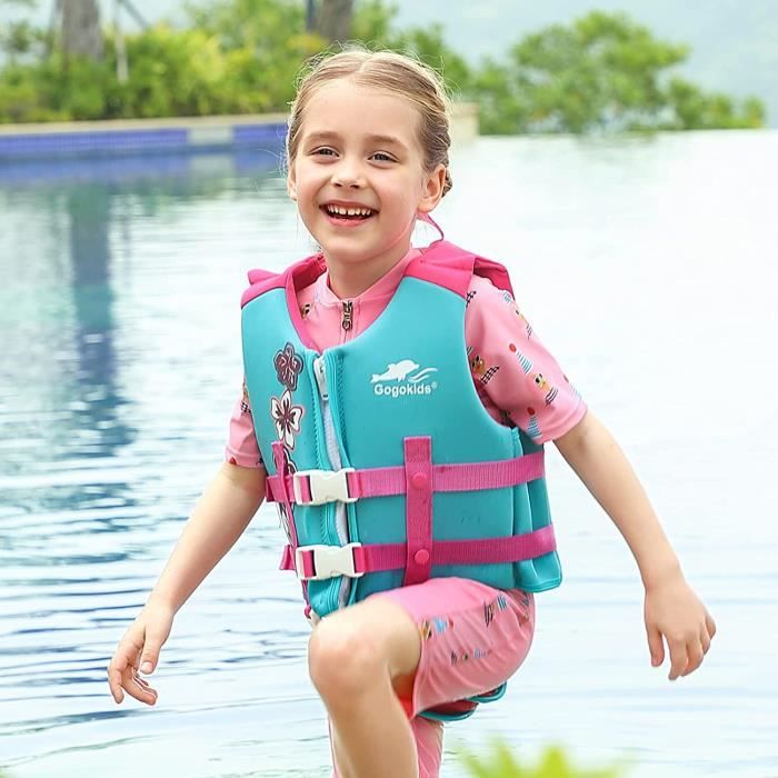 Veste de Natation Enfants Gilet de Natation Gilet de sauvetage Flottant pour apprentissage et entrainement de Natation rose L Cdiscount