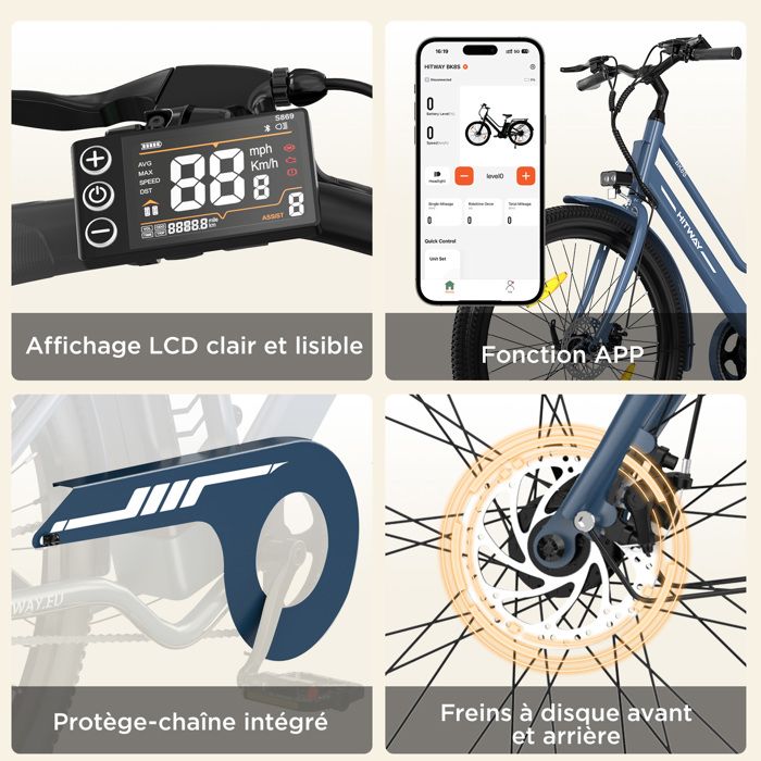 L-faster Roue De Moteur De Vélo électrique 24 V 36 V 250 W 30,5 Cm Avec Pneu Pour Mini Vélo (argent 24 V