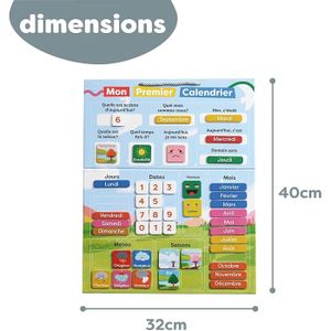 Calendrier éducatif magnétique en bois | Mes Jouets en Bois