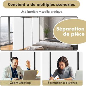 Tringle à rideau cantonnière pour salon, chambre à coucher – Séparateur de pièce mural décoratif Tringle à rideau cantonnière pour salon, chambre à coucher – Séparateur de pièce mural décoratif