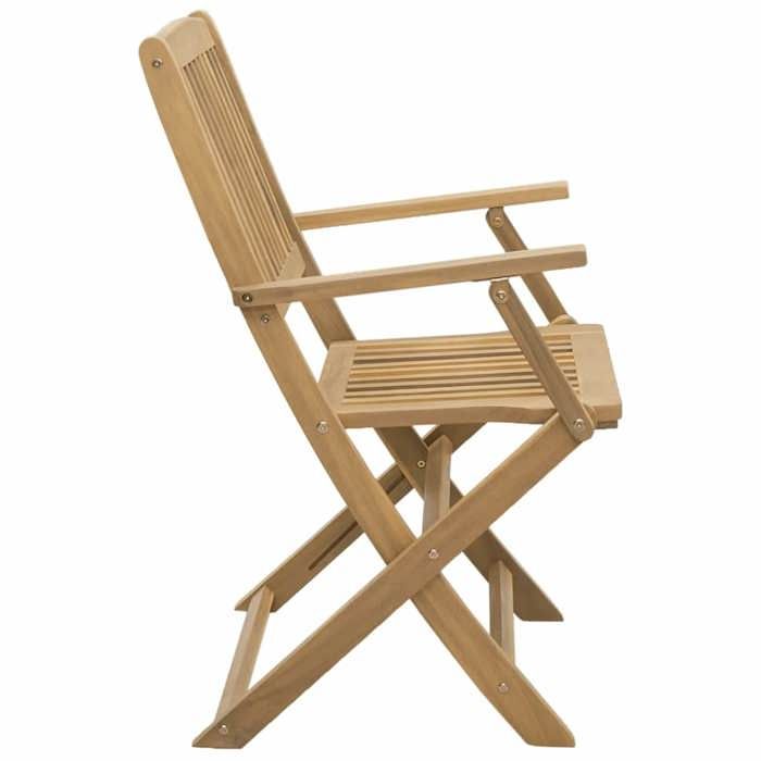 vidaXL Chaises de jardin avec coussins 2 pcs Bois d'acacia massif | Leen Bakker vidaXL Chaises de jardin avec coussins 2 pcs Bois d'acacia massif | Leen Bakker
