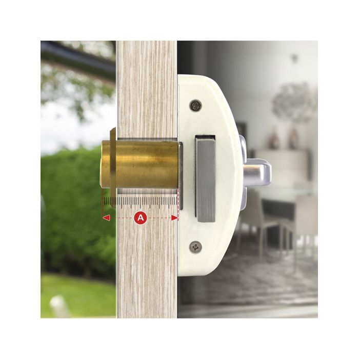 Verrou à Bouton THIRARD Pour Porte De Garage – Cylindre 30 Mm – Pêne Dormant
