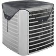 Housse de protection pour climatiseur toutes saisons en maille ouverte pour unités extérieures, noir, 71 x 71 cm