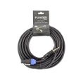 Plugger Câble HP Jack mâle-Speakon mâle 1.5 mm²-10 m Noir PLUCABSJM1SM110M0EAS-0