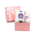 Coffret Montre Fille Enfant et Bracelet Fille - Coffret Cadeau - Mickey 2021 marque cristal quartz acier étanche Violet-0