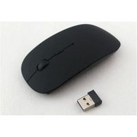 2.4 GHz souris sans fil bouton silencieux souris optique sans fil Ultra mince souris optique USB pour ordinateur portable - Type A