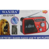 Radio Rechargeable 3 Bandes FM AM SW USB MP3 SD/TF Lampe Torche Led Secteur