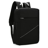 noir 30x11x41cm Sac à dos de luxe en Nylon pour homme, imperméable, avec chargeur USB, couleur unie, idéal po