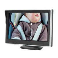 Caméra De Voiture Pour Bébé Sur Siège Arrière Aramox Miroir De Voiture Pour Bébé 12,7 Cm Hd 800 Rvb Vision Auto Video