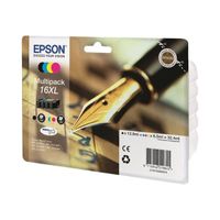 EPSON Multipack 16 XL - Stylo plume - Noir, Cyan, Jaune, Magenta (C13T16364022)