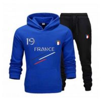 Jogging France enfant bleu royal N°19 - 2 étoiles - Football - Taille 3 à 14 ans