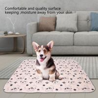Réutilisable imperméable chiot chien chat pipi coussin de lit tapis urine pour animaux de compagnie 70 * 80 cm HB007
