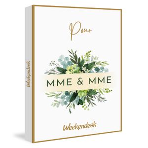COFFRET THÉMATIQUE Weekendesk - Coffret cadeau - Pour Mme & Mme - 2 n