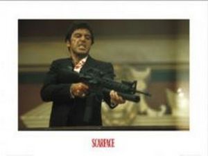 Affiche Promotionnelle Scarface - PLV Rare Officiel - Tony Montana - 60x80 Cm