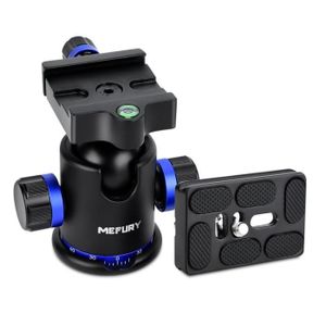 t/ête de tr/épied panoramique rotative en Alliage d/’Aluminium Durable /à 360 /° avec Niveau d/’/échelle pour Pince Arca Swiss capacit/é de Chargement de 5 kg T/ête de tr/épied QJ-01