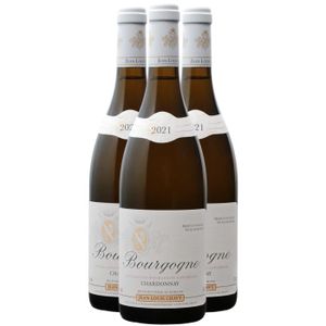VIN ROUGE Bourgogne Chardonnay Blanc 2021 - Lot de 3x75cl - Domaine Jean-Louis Chavy - Vin AOC Blanc de Bourgogne - Cépage Chardonnay