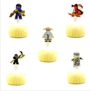 Figurine Decor Gateau Decoration De Gateau A Theme Ninjago Pour Garcons Decoration De Fete D Anniversaire Pour Enfants Fete Et Cdiscount Maison