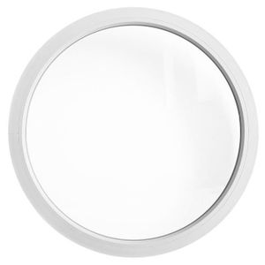 FENÊTRE - BAIE VITRÉE Fenêtre ronde fixe 850 mm PVC blanc oeil de boeuf