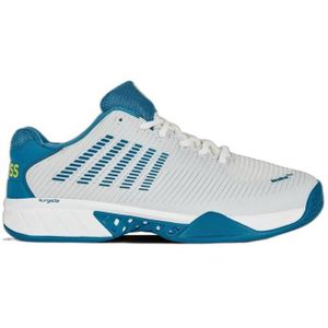 CHAUSSURES DE TENNIS Chaussures de tennis de tennis K-Swiss Hypercourt Express 2 - blanc brillant/bleu céleste/jaune - 42,5
