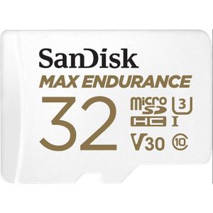 CARTE MÉMOIRE SanDisk MAX ENDURANCE Carte microSDHC 32Go + Adapt