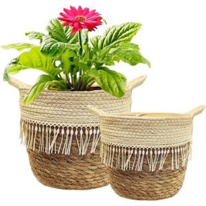Panier cache pot plantes / fleurs - Corbeille Bac Coffre - 4