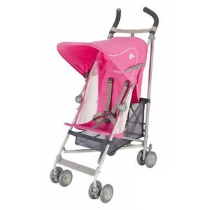 poussette maclaren rose et grise
