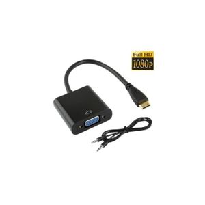 LogiLink UA0234 USB / VGA / HDMI Adaptateur [1x USB 3.0 mâle type A - 1x  VGA femelle, HDMI femelle] noir 10.00 cm – Conrad Electronic Suisse