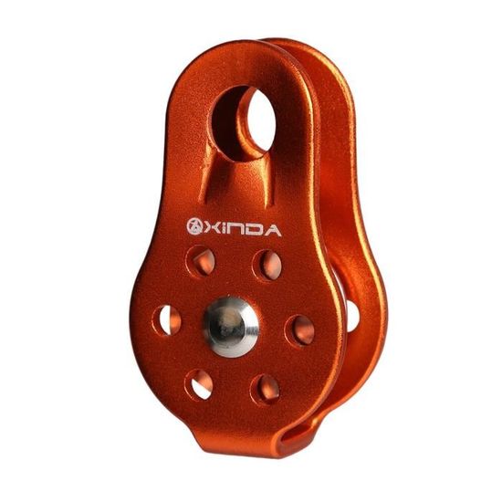 Baudrier Escalade Poulie à Corde Pivotante Unique Certifiée UIAA 20 KN Pour Arbre Fixe D' Escalade - Équipement De Sécurité Pour Arboriste - Vert Mousqueton Escalade