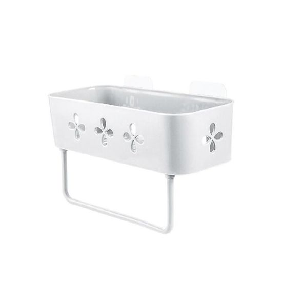 Étagère Murale Triangulaire Pour Toilettes – Noir, Sans Perçage, Rangement Fournitures (neuf)