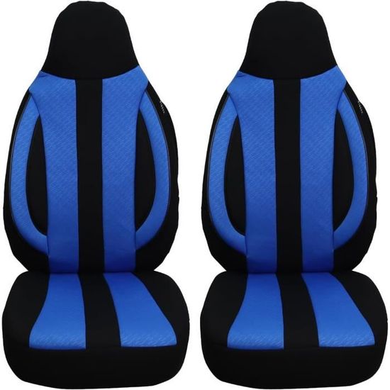 Lot De 2 Housse De Siège Voiture Universelle Poceacles - Motif Yeux Verts Fun Et Protecteur